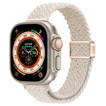 スリムマグネティックバックルナイロン編みウォッチバンド、Apple Watch Series 9 41mm用、Apple Watch Ultra 49mm用