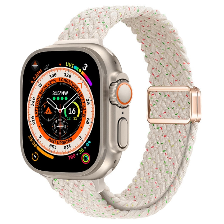 スリムマグネティックバックルナイロン編みウォッチバンド、Apple Watch Series 9 41mm用、Apple Watch Ultra 49mm用