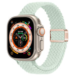 スリムマグネティックバックルナイロン編みウォッチバンド、Apple Watch Series 9 41mm用、Apple Watch Ultra 49mm用
