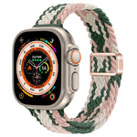 スリムマグネティックバックルナイロン編みウォッチバンド、Apple Watch Series 9 41mm用、Apple Watch Ultra 49mm用