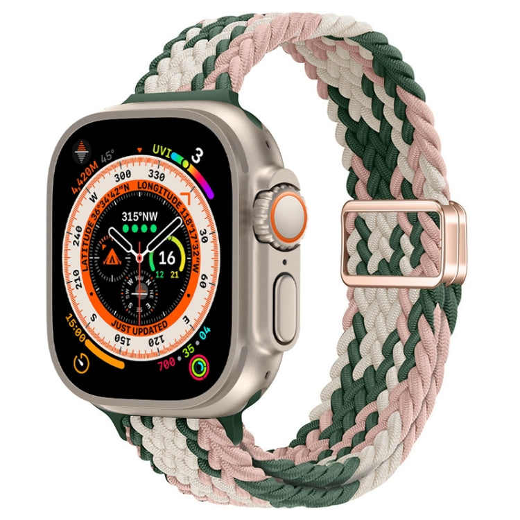 スリムマグネティックバックルナイロン編みウォッチバンド、Apple Watch Series 9 41mm用、Apple Watch Ultra 49mm用