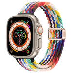 スリムマグネティックバックルナイロン編みウォッチバンド、Apple Watch Series 9 41mm用、Apple Watch Ultra 49mm用