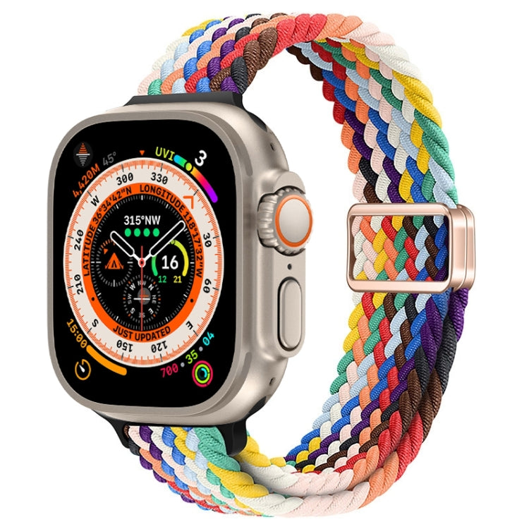 スリムマグネティックバックルナイロン編みウォッチバンド、Apple Watch Series 9 41mm用、Apple Watch Ultra 49mm用