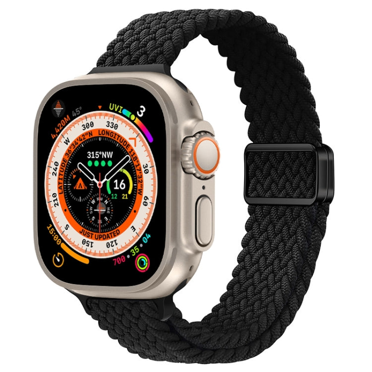 スリムマグネティックバックルナイロン編みウォッチバンド、Apple Watch Series 9 41mm用、Apple Watch Ultra 49mm用