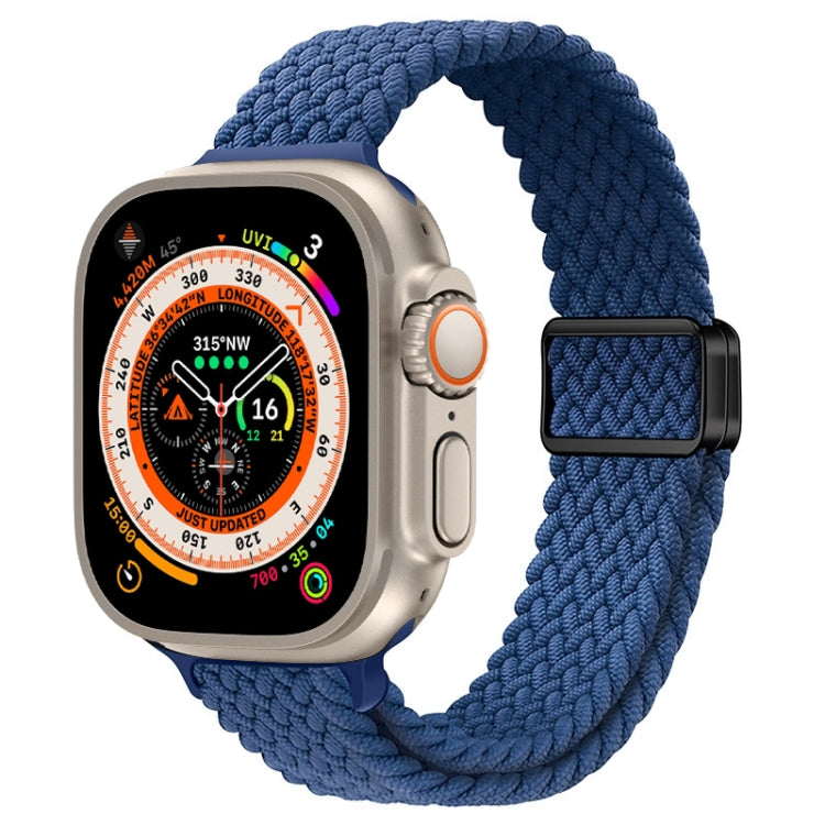 スリムマグネティックバックルナイロン編みウォッチバンド、Apple Watch Series 9 41mm用、Apple Watch Ultra 49mm用