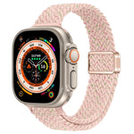 スリムマグネティックバックルナイロン編みウォッチバンド、Apple Watch Series 9 41mm用、Apple Watch Ultra 49mm用