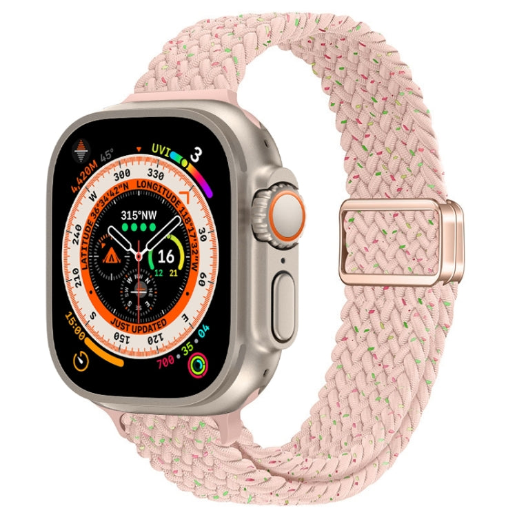スリムマグネティックバックルナイロン編みウォッチバンド、Apple Watch Series 9 41mm用、Apple Watch Ultra 49mm用