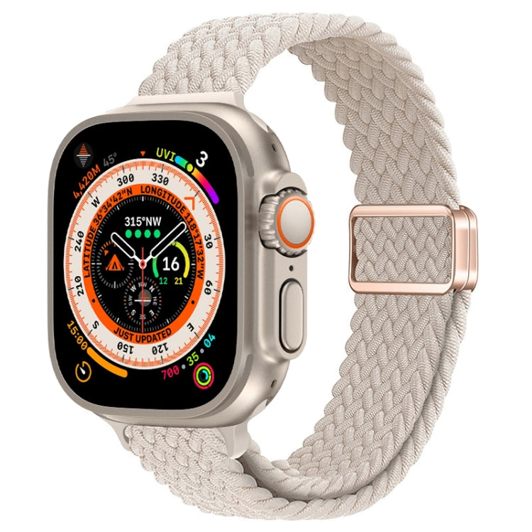 スリムマグネティックバックルナイロン編みウォッチバンド、Apple Watch Series 9 41mm用、Apple Watch Ultra 49mm用
