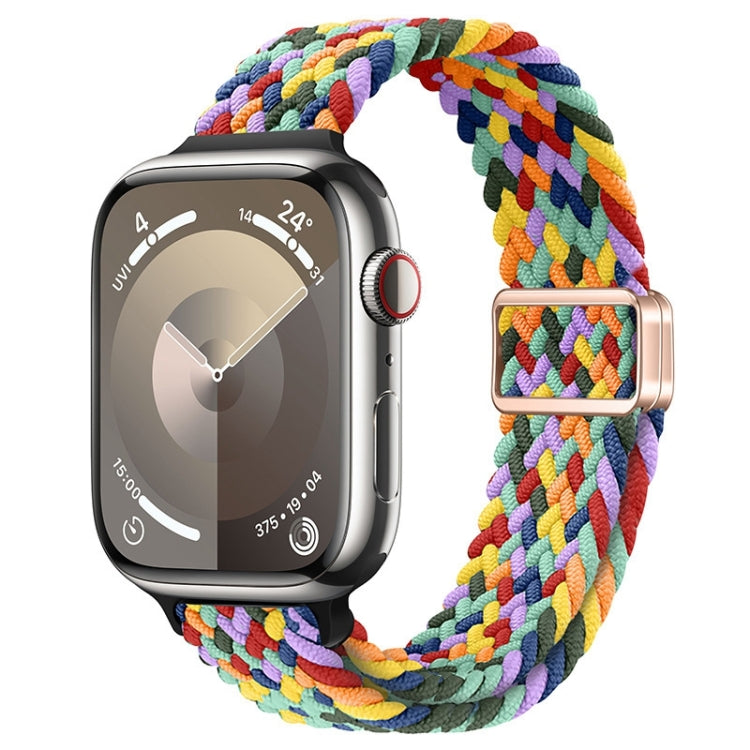 Slim Magnetic Buckle Nylon Braided Watch Band, For Apple Watch Series 4 44mm, For Apple Watch Series 4 40mm