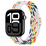 スリム磁気バックルナイロン編みウォッチバンド、Apple Watch Series 10 46mm用、Apple Watch Series 10 42mm用