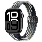 スリム磁気バックルナイロン編みウォッチバンド、Apple Watch Series 10 46mm用、Apple Watch Series 10 42mm用