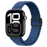 スリム磁気バックルナイロン編みウォッチバンド、Apple Watch Series 10 46mm用、Apple Watch Series 10 42mm用