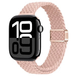 スリム磁気バックルナイロン編みウォッチバンド、Apple Watch Series 10 46mm用、Apple Watch Series 10 42mm用