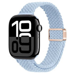 スリム磁気バックルナイロン編みウォッチバンド、Apple Watch Series 10 46mm用、Apple Watch Series 10 42mm用