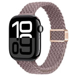 スリム磁気バックルナイロン編みウォッチバンド、Apple Watch Series 10 46mm用、Apple Watch Series 10 42mm用