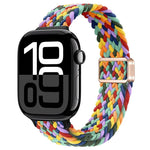スリム磁気バックルナイロン編みウォッチバンド、Apple Watch Series 10 46mm用、Apple Watch Series 10 42mm用