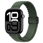 スリム磁気バックルナイロン編みウォッチバンド、Apple Watch Series 10 46mm用、Apple Watch Series 10 42mm用