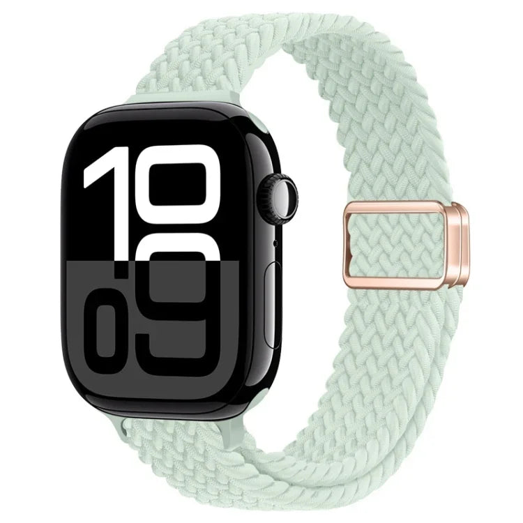 スリム磁気バックルナイロン編みウォッチバンド、Apple Watch Series 10 46mm用、Apple Watch Series 10 42mm用