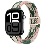 スリム磁気バックルナイロン編みウォッチバンド、Apple Watch Series 10 46mm用、Apple Watch Series 10 42mm用