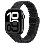 スリム磁気バックルナイロン編みウォッチバンド、Apple Watch Series 10 46mm用、Apple Watch Series 10 42mm用