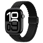 スリム磁気バックルナイロン編みウォッチバンド、Apple Watch Series 10 46mm用、Apple Watch Series 10 42mm用