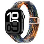 スリム磁気バックルナイロン編みウォッチバンド、Apple Watch Series 10 46mm用、Apple Watch Series 10 42mm用