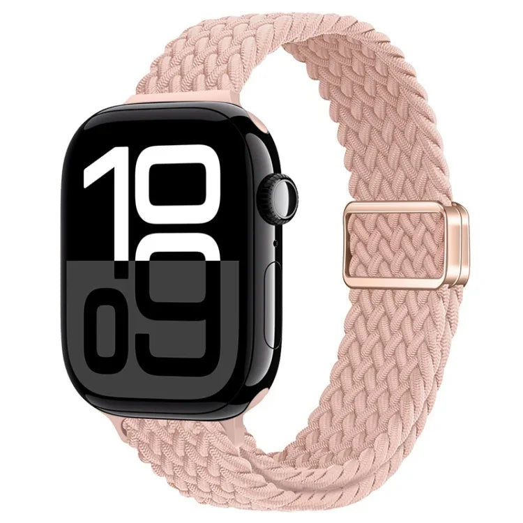 スリム磁気バックルナイロン編みウォッチバンド、Apple Watch Series 10 46mm用、Apple Watch Series 10 42mm用
