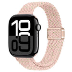 スリム磁気バックルナイロン編みウォッチバンド、Apple Watch Series 10 46mm用、Apple Watch Series 10 42mm用