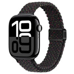 スリム磁気バックルナイロン編みウォッチバンド、Apple Watch Series 10 46mm用、Apple Watch Series 10 42mm用