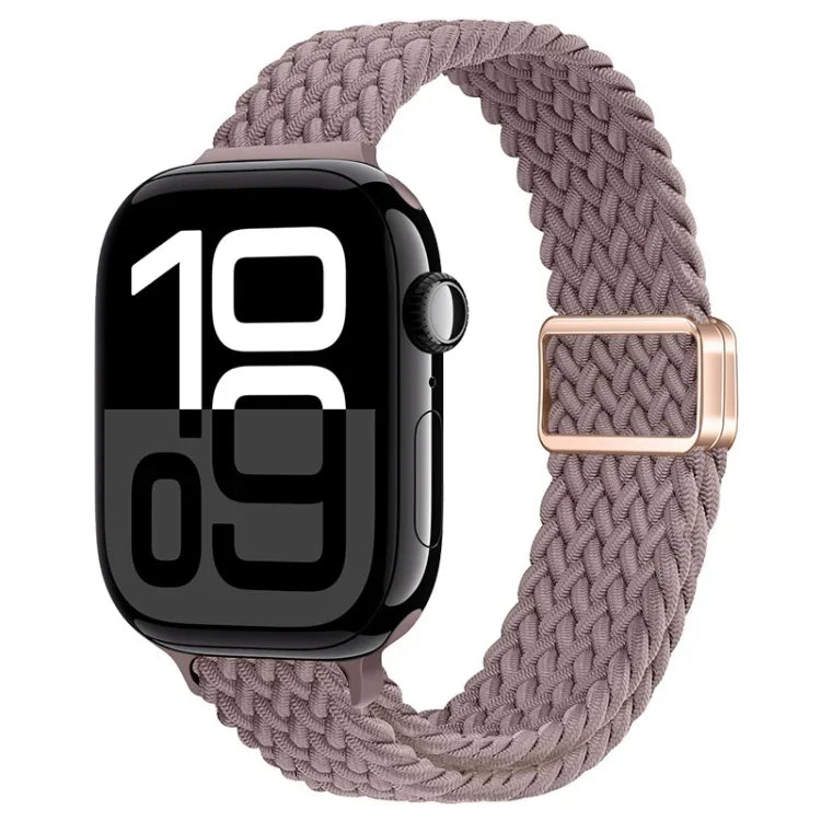 スリム磁気バックルナイロン編みウォッチバンド、Apple Watch Series 10 46mm用、Apple Watch Series 10 42mm用