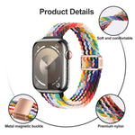 スリムマグネティックバックルナイロン編みウォッチバンド、Apple Watch Series 9 41mm用、Apple Watch Ultra 49mm用