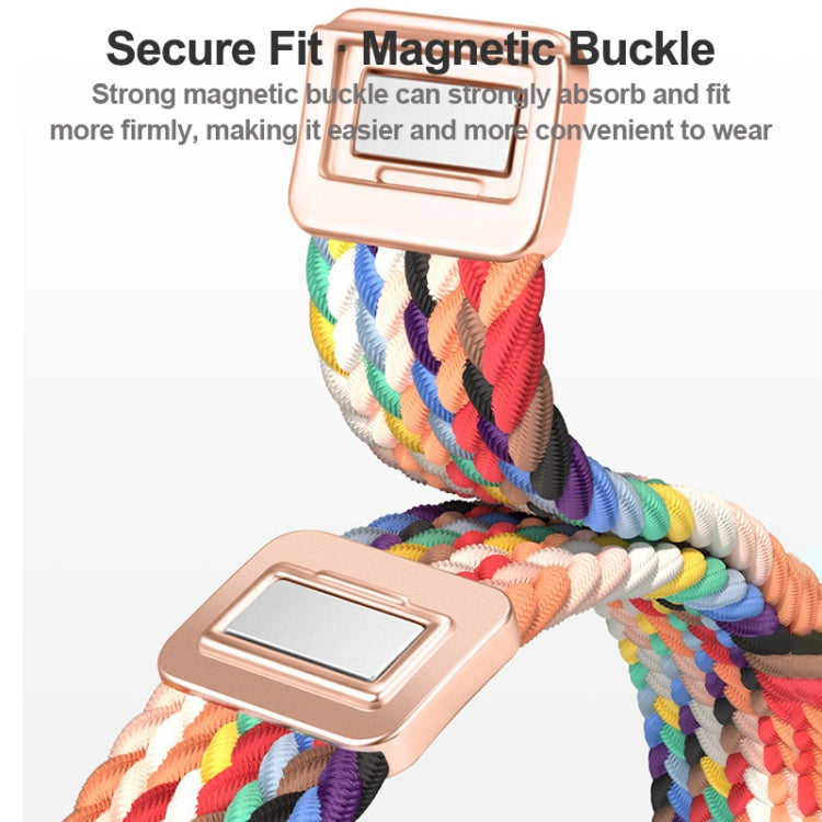 スリムマグネティックバックルナイロン編みウォッチバンド、Apple Watch Series 9 41mm用、Apple Watch Ultra 49mm用