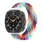 スライドバックルナイロン編み込みウォッチバンド, Samsung Galaxy Watch Ultra 47mm / Ultra 2025用