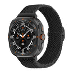 スライドバックルナイロン編み込みウォッチバンド, Samsung Galaxy Watch Ultra 47mm / Ultra 2025用