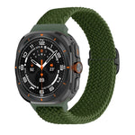 スライドバックルナイロン編み込みウォッチバンド, Samsung Galaxy Watch Ultra 47mm / Ultra 2025用