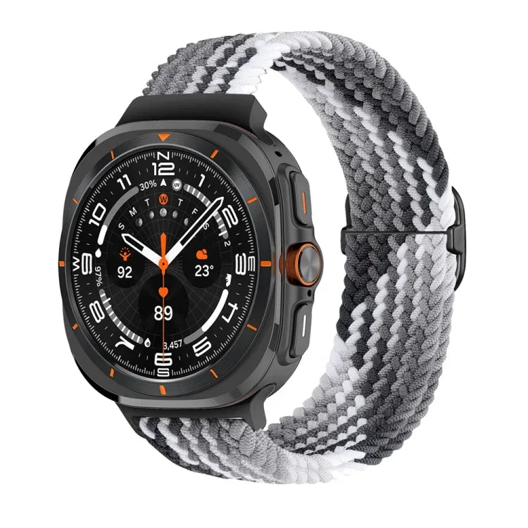 スライドバックルナイロン編み込みウォッチバンド, Samsung Galaxy Watch Ultra 47mm / Ultra 2025用