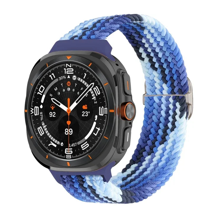 スライドバックルナイロン編み込みウォッチバンド, Samsung Galaxy Watch Ultra 47mm / Ultra 2025用