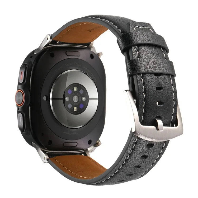 無地本革ウォッチバンド, Samsung Galaxy Watch Ultra 47mm / Ultra 2025用