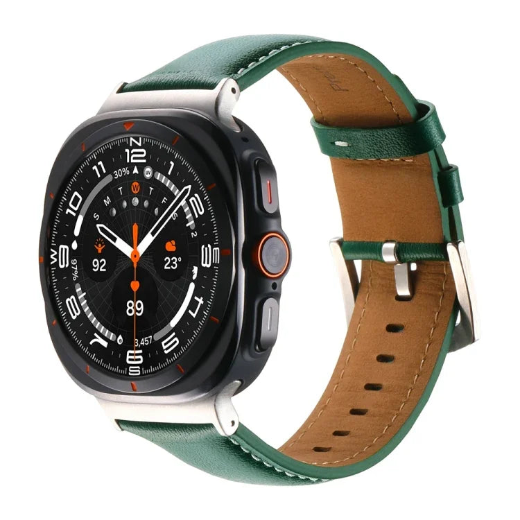 無地本革ウォッチバンド, Samsung Galaxy Watch Ultra 47mm / Ultra 2025用