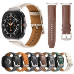 無地本革ウォッチバンド, Samsung Galaxy Watch Ultra 47mm / Ultra 2025用