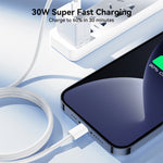 JOYROOM S-A45 30W USB-C / Type-C から 8ピン 急速充電データケーブル 長さ: 1m Type-C から 8ピン
