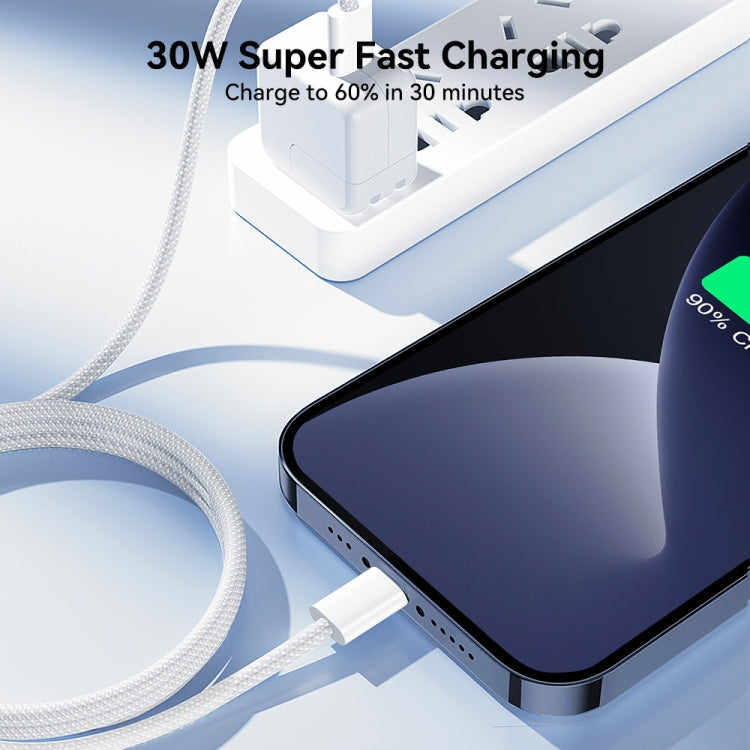 JOYROOM S-A45 30W USB-C / Type-C から 8ピン 急速充電データケーブル 長さ: 1m Type-C から 8ピン