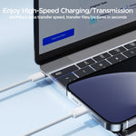 JOYROOM S-A45 30W USB-C / Type-C から 8ピン 急速充電データケーブル 長さ: 1m Type-C から 8ピン