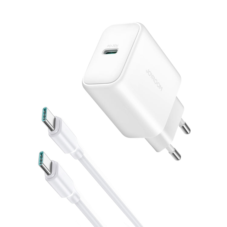 JOYROOM JR-TCF24 30W USB-C / Type-C高速充電器 ケーブルセット付き、EUプラグ