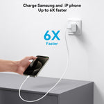 JOYROOM JR-TCF24 30W USB-C / Type-C高速充電器 ケーブルセット付き、EUプラグ