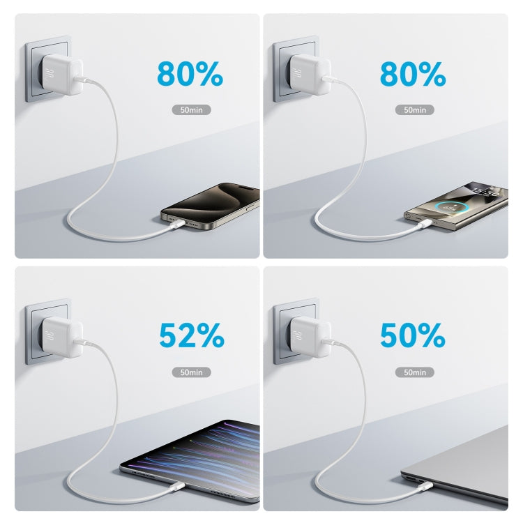 JOYROOM JR-TCF24 30W USB-C / Type-C高速充電器 ケーブルセット付き、EUプラグ