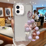 TPU + PC + グリッターシークイン フルカバリースマホケース ブレスレット付き、iPhone 14 Pro 用、iPhone 14 Pro Max 用、iPhone 6 / 7 / 8 / SE 2020 用、iPhone 13 Pro Max 用、iPhone 13 Pro 用、iPhone 13 用、iPhone 12 / 12 Pro 用、iPhone 12 Pro Max 用