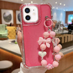TPU + PC + グリッターシークイン フルカバリースマホケース ブレスレット付き、iPhone 14 Pro 用、iPhone 14 Pro Max 用、iPhone 6 / 7 / 8 / SE 2020 用、iPhone 13 Pro Max 用、iPhone 13 Pro 用、iPhone 13 用、iPhone 12 / 12 Pro 用、iPhone 12 Pro Max 用