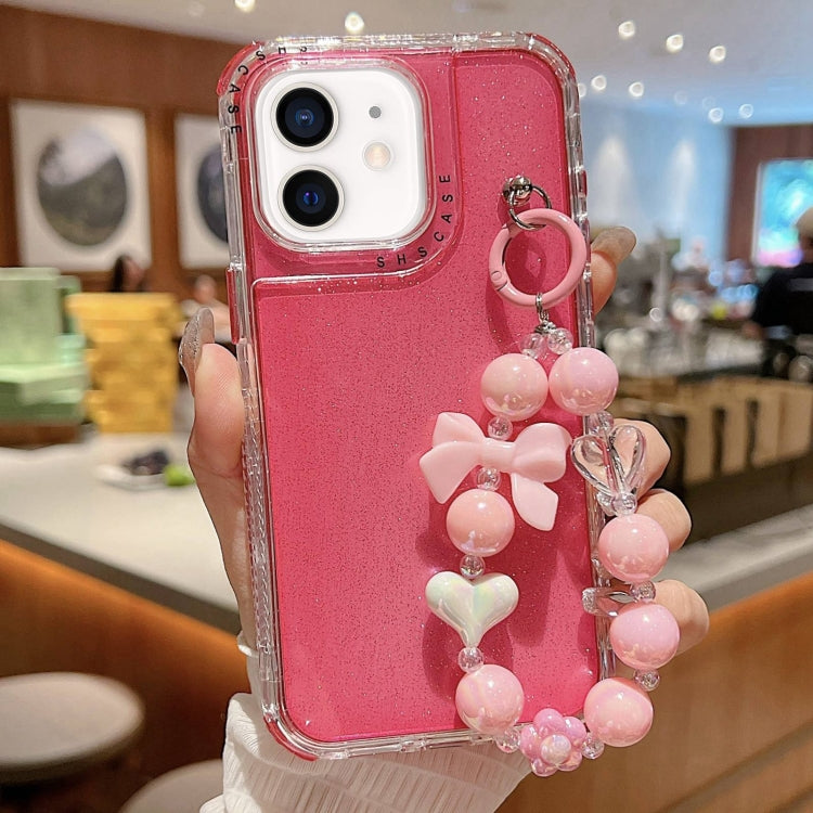 TPU + PC + グリッターシークイン フルカバリースマホケース ブレスレット付き、iPhone 14 Pro 用、iPhone 14 Pro Max 用、iPhone 6 / 7 / 8 / SE 2020 用、iPhone 13 Pro Max 用、iPhone 13 Pro 用、iPhone 13 用、iPhone 12 / 12 Pro 用、iPhone 12 Pro Max 用