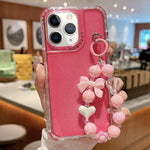 TPU + PC + グリッターシークイン フルカバリースマホケース ブレスレット付き、iPhone 14 Pro 用、iPhone 14 Pro Max 用、iPhone 6 / 7 / 8 / SE 2020 用、iPhone 13 Pro Max 用、iPhone 13 Pro 用、iPhone 13 用、iPhone 12 / 12 Pro 用、iPhone 12 Pro Max 用